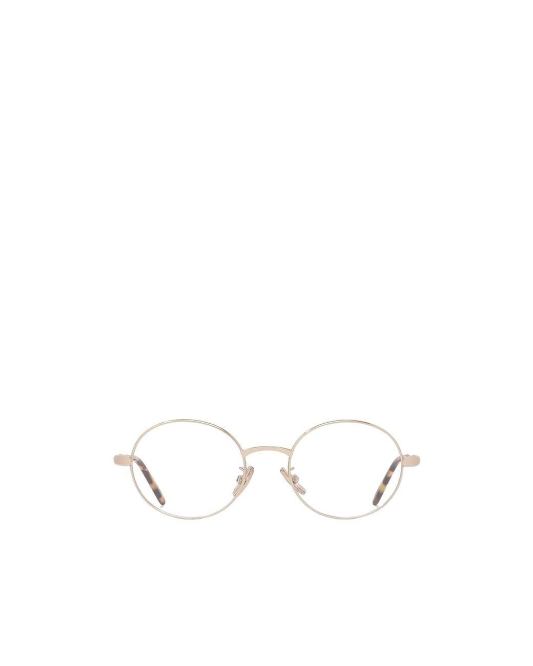 Loewe White Round Frame Glasses for men