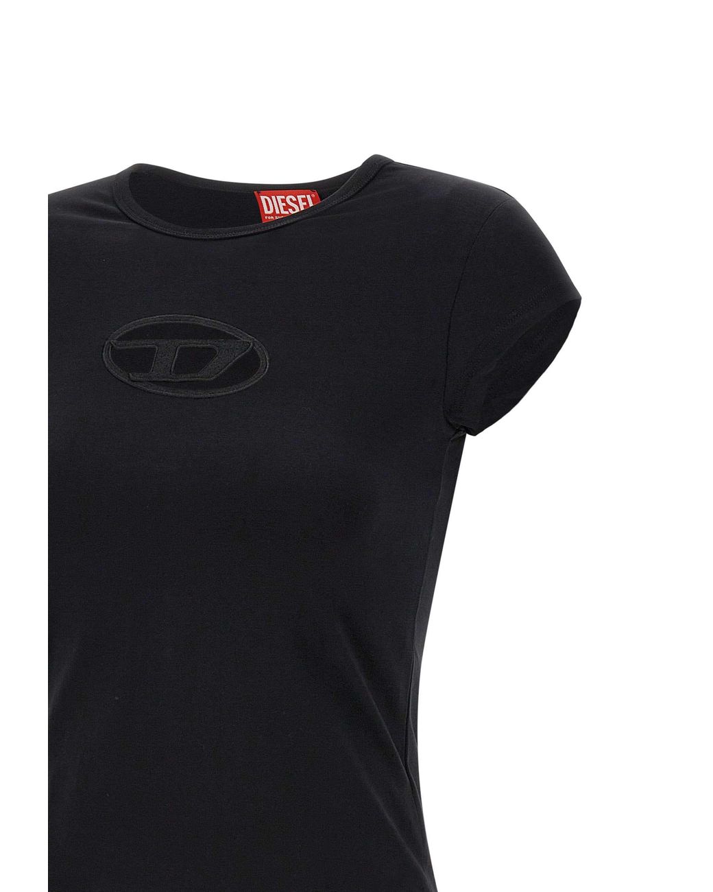 DIESEL Black T-Angie Cut-Out T-Shirt