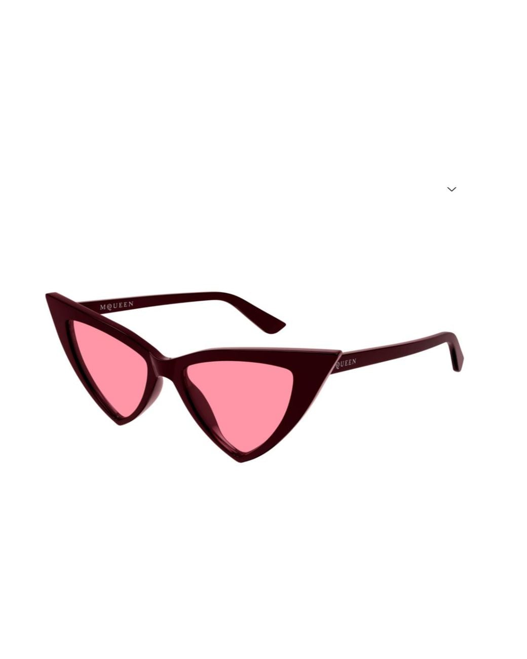 McQueen Pink Eyewear Cat Eye Frame Sunglasses for men