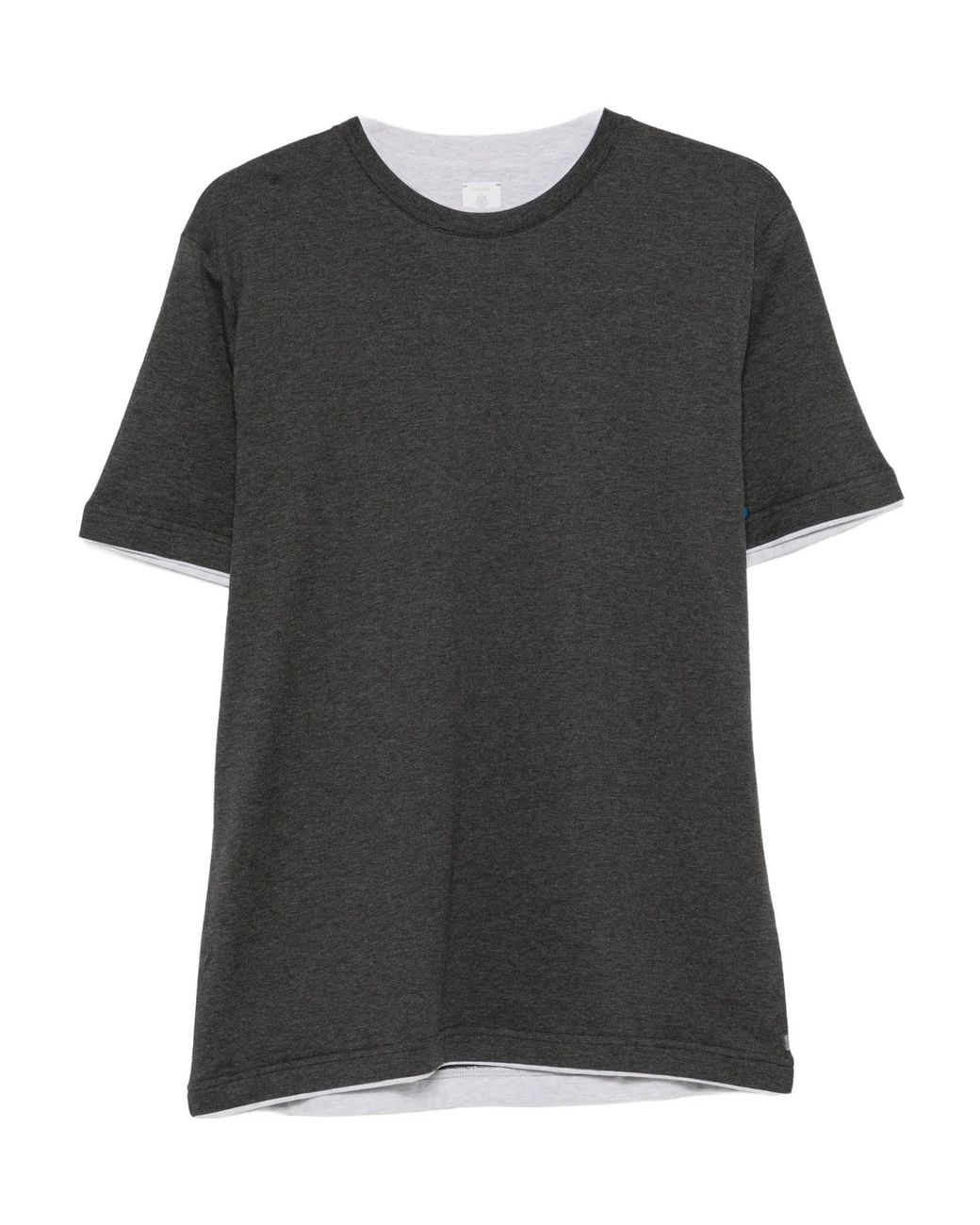 Eleventy Black Crew-Neck Short-Sleeve T-Shirt for men