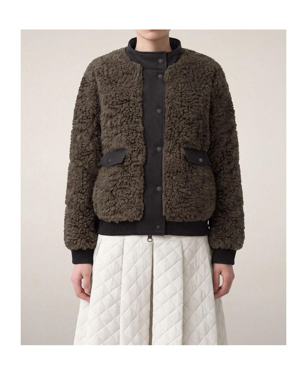 Save The Duck Brown Valery Curly Down Jacket