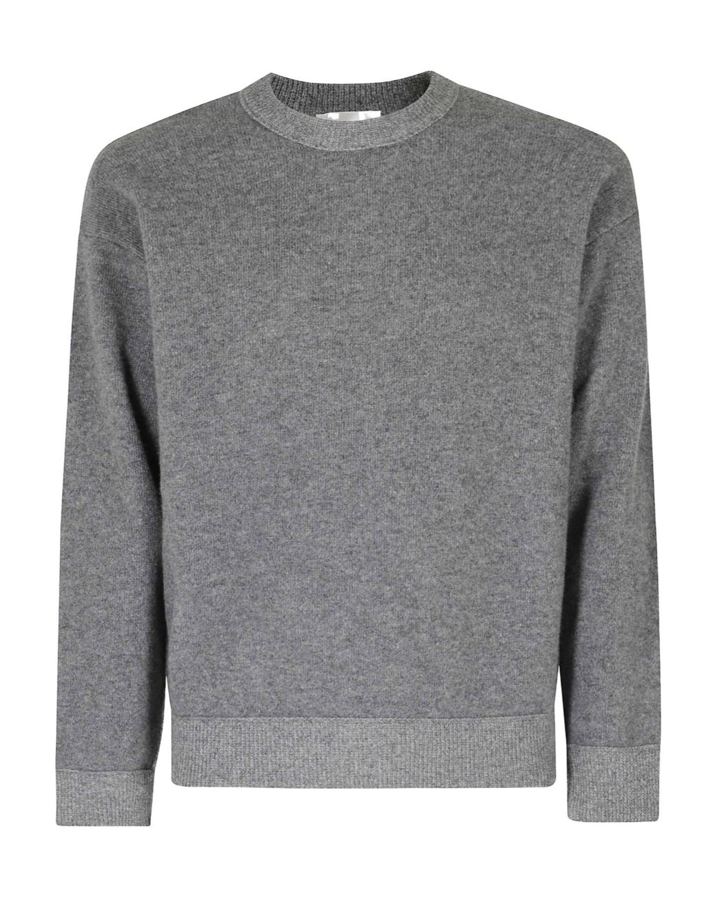 Roberto Collina Gray Crew-Neck Long-Sleeve Knit Top for men