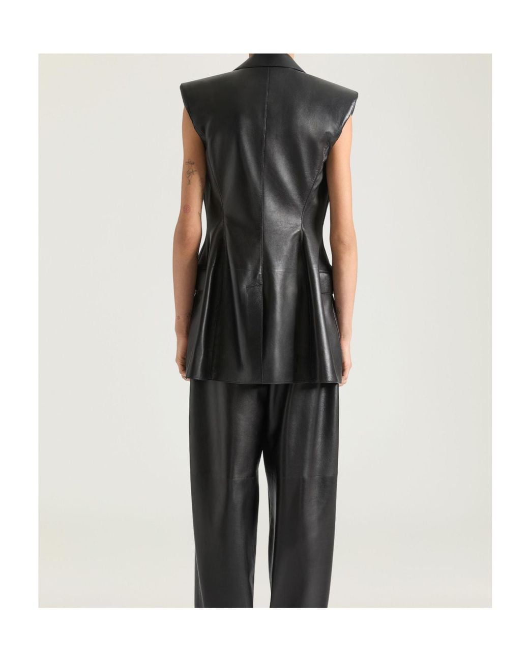 Givenchy Black Double-Breasted Sleeveless Jacket