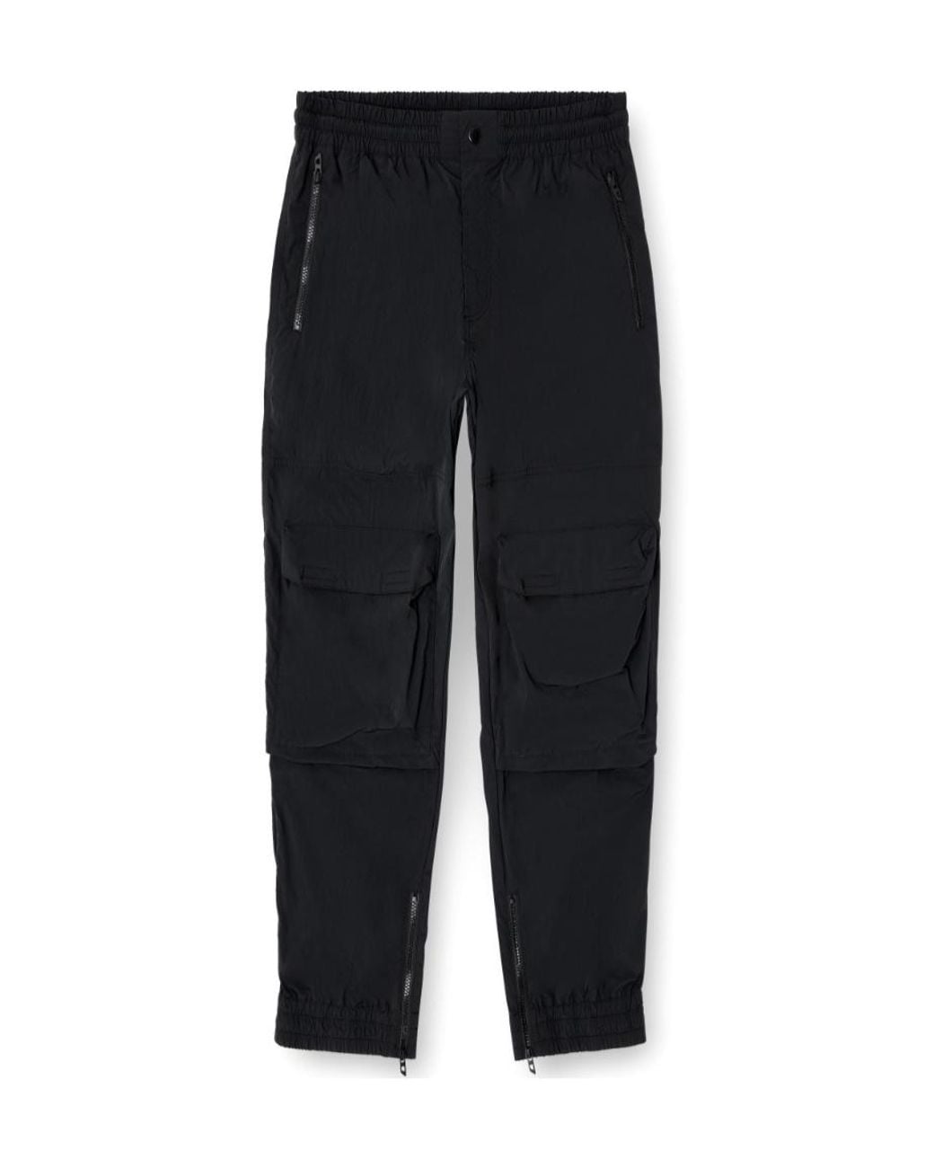 DIESEL Blue Zip-Pocket Cargo Pants for men