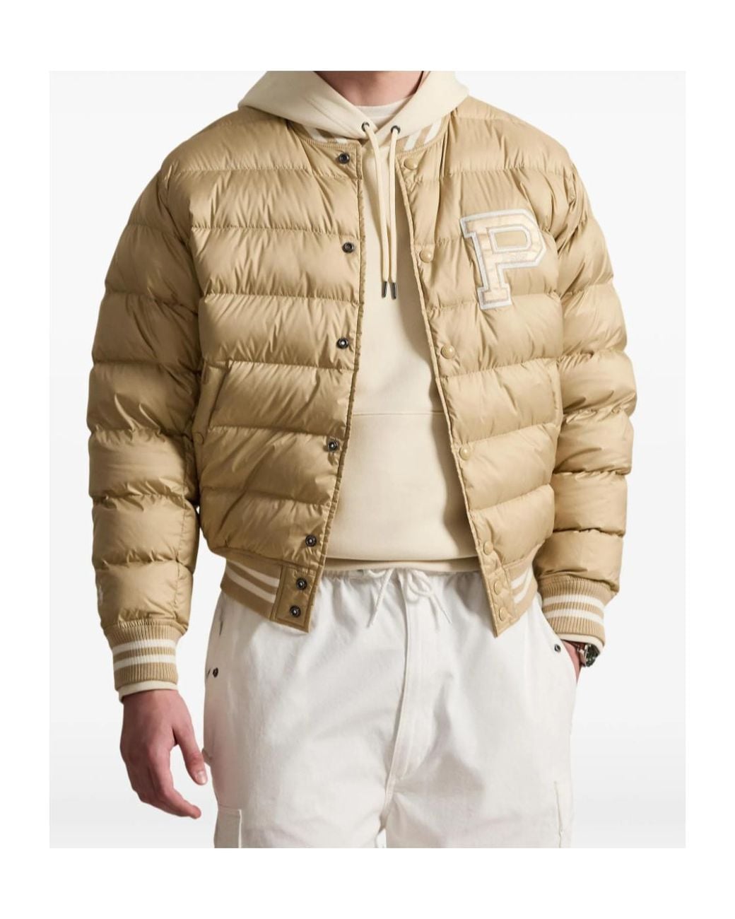 Polo Ralph Lauren Natural Cropped Down Jacket for men