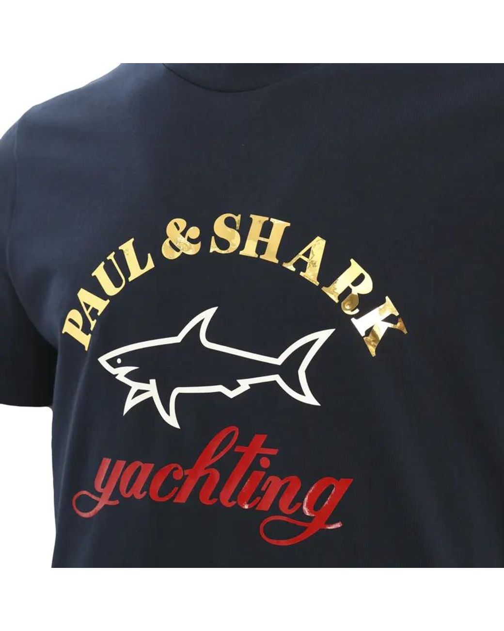 Paul & Shark Blue Logo Details T-Shirt for men