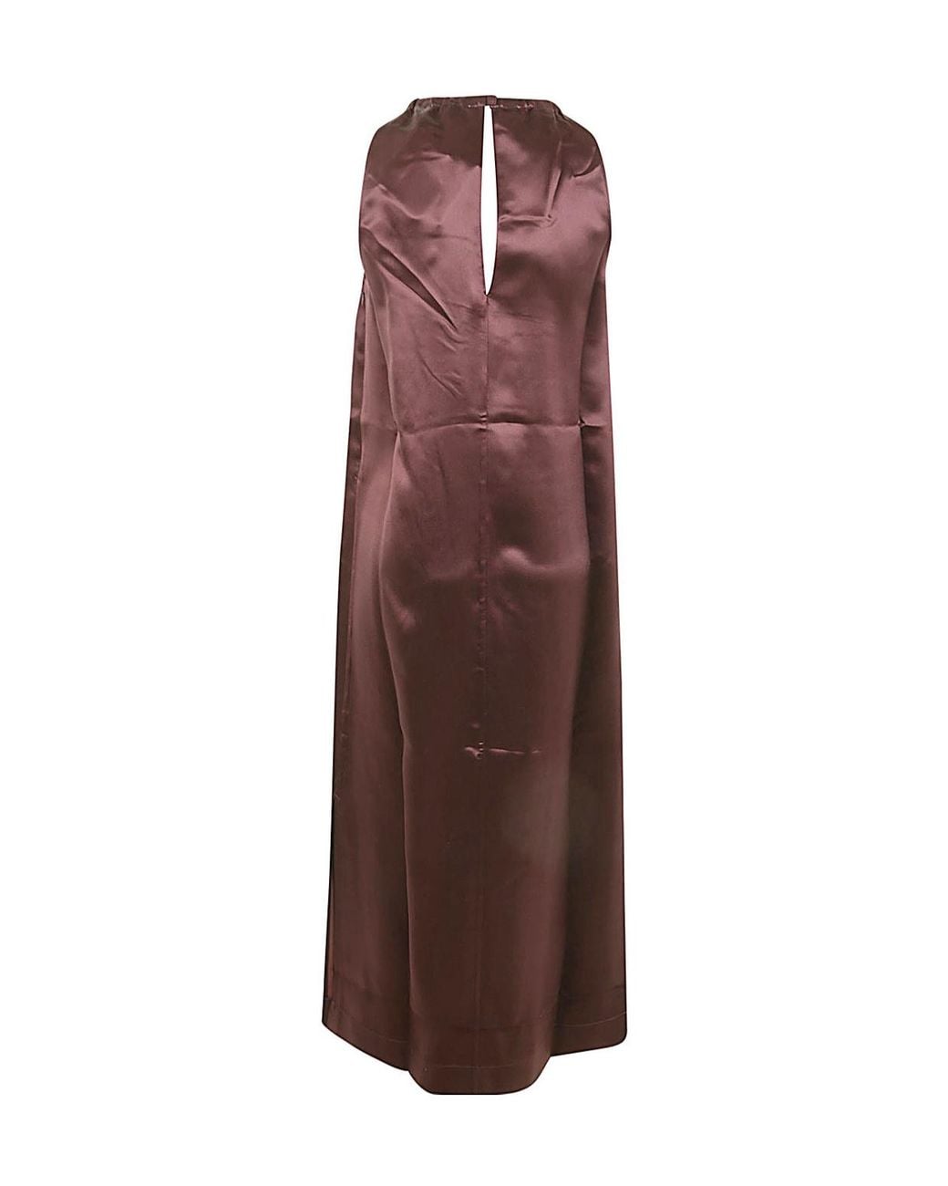 Loulou de Saison Purple Morene Halterneck Maxi Dress