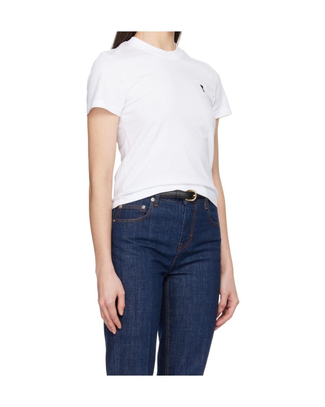 AMI White Ami Ami De Coeur Quota T-Shirt