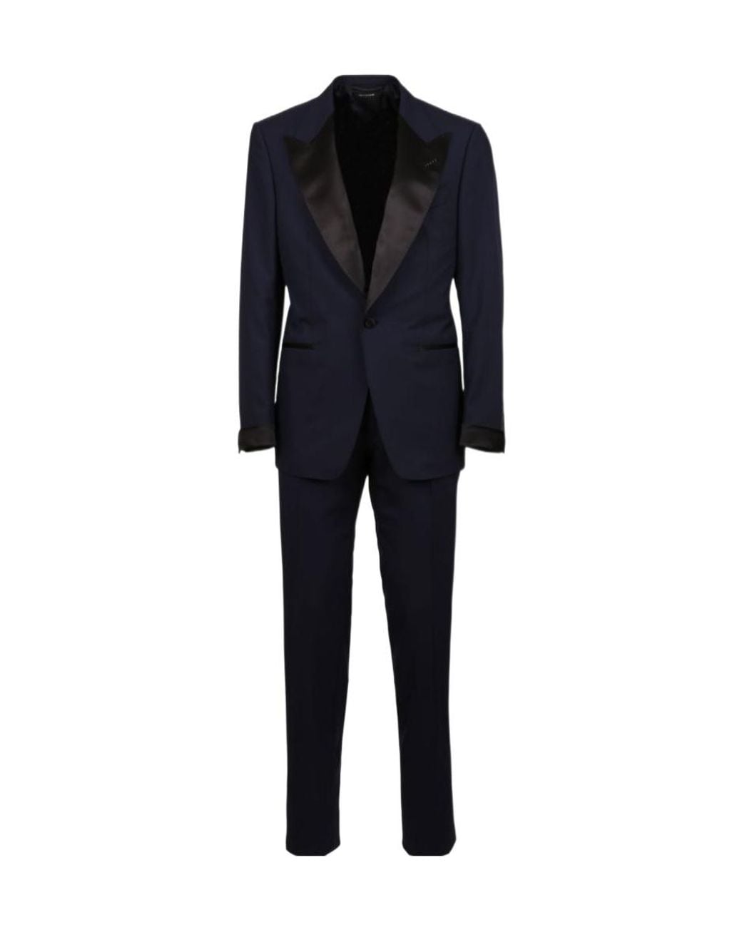 Tom Ford Black Satin-Trim Tuxedo Suit for men
