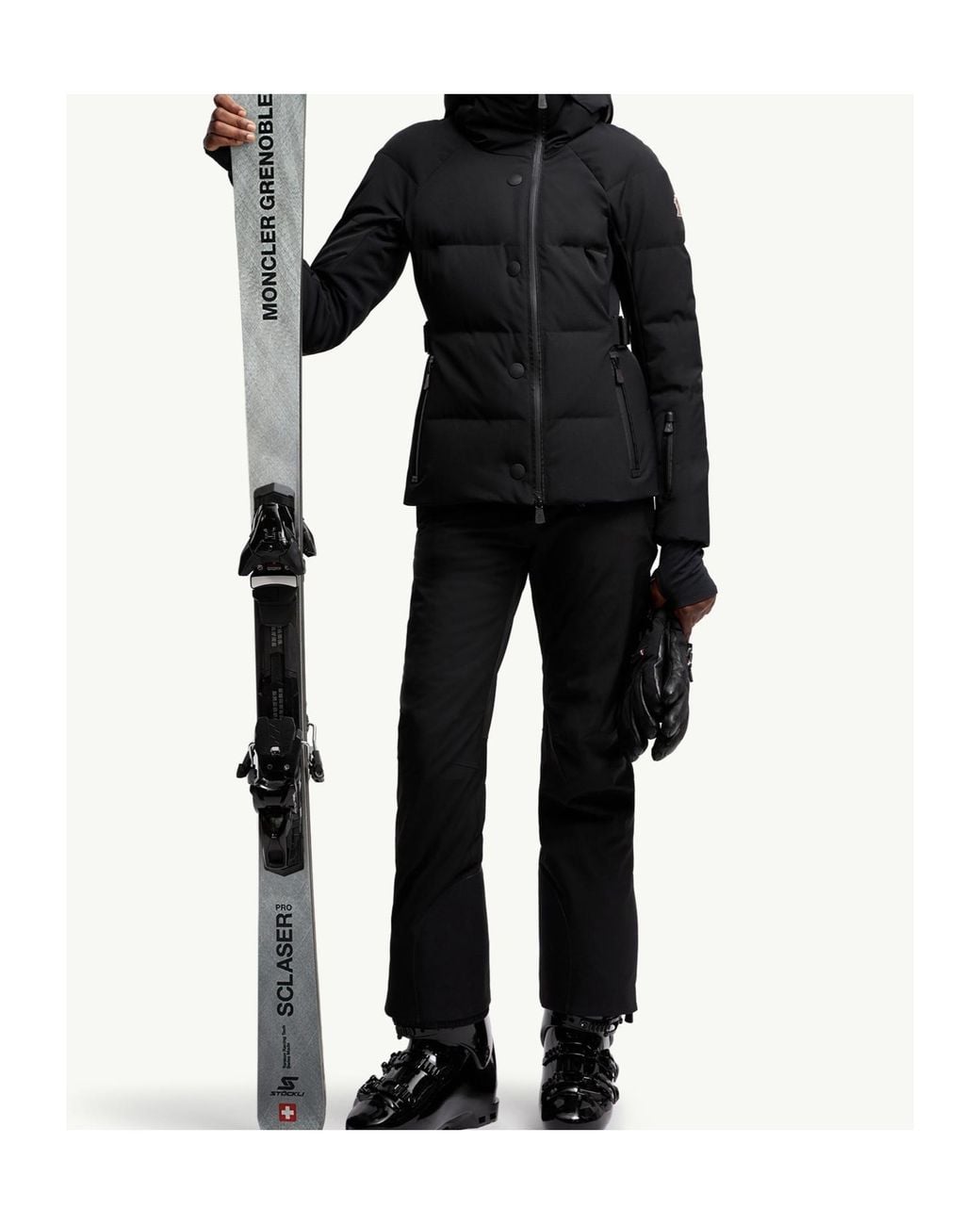 Moncler Black Grenoble Guyane Hooded Down Jacket