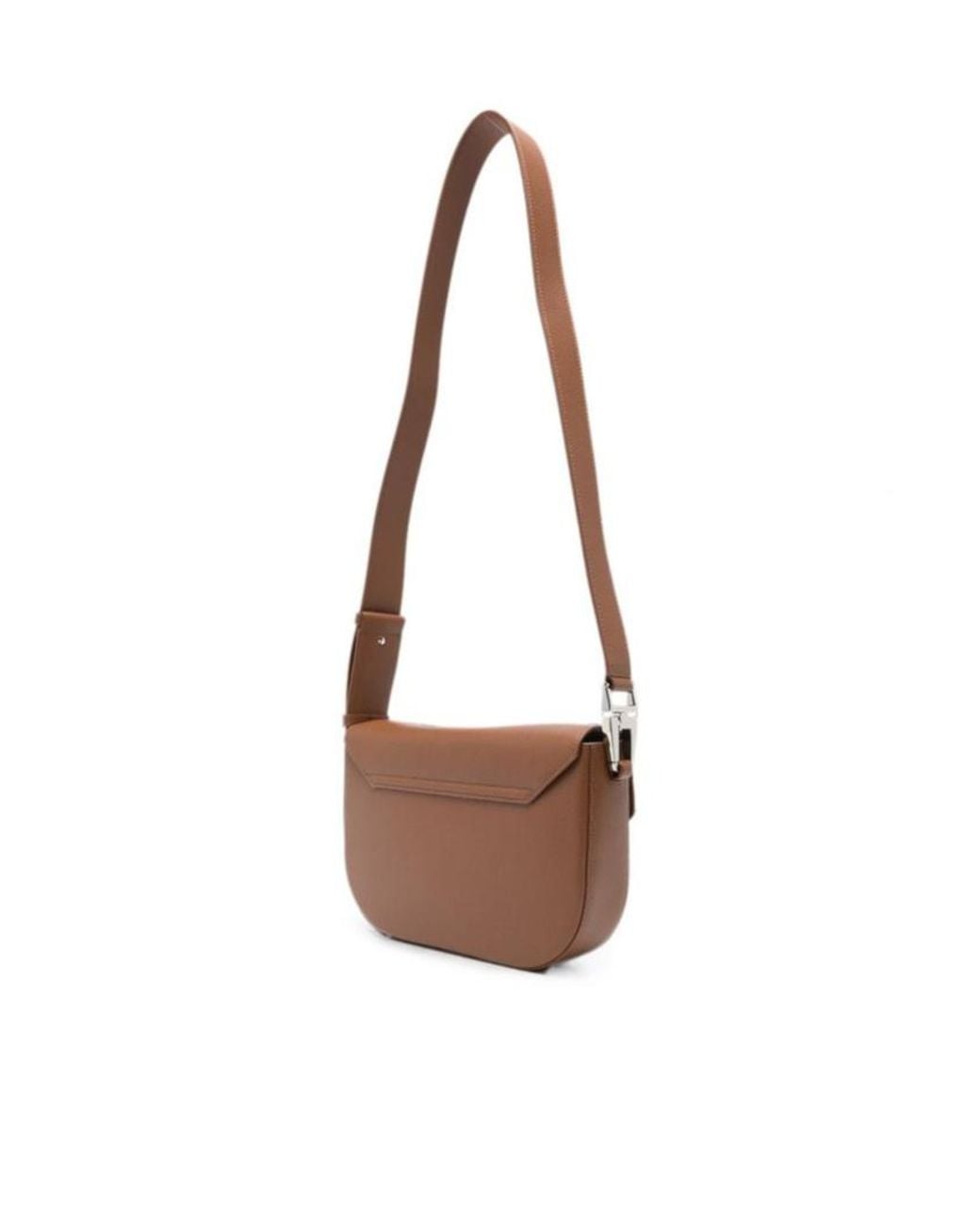 Emporio Armani Brown 1981 Grainy Leather Shoulder Bag