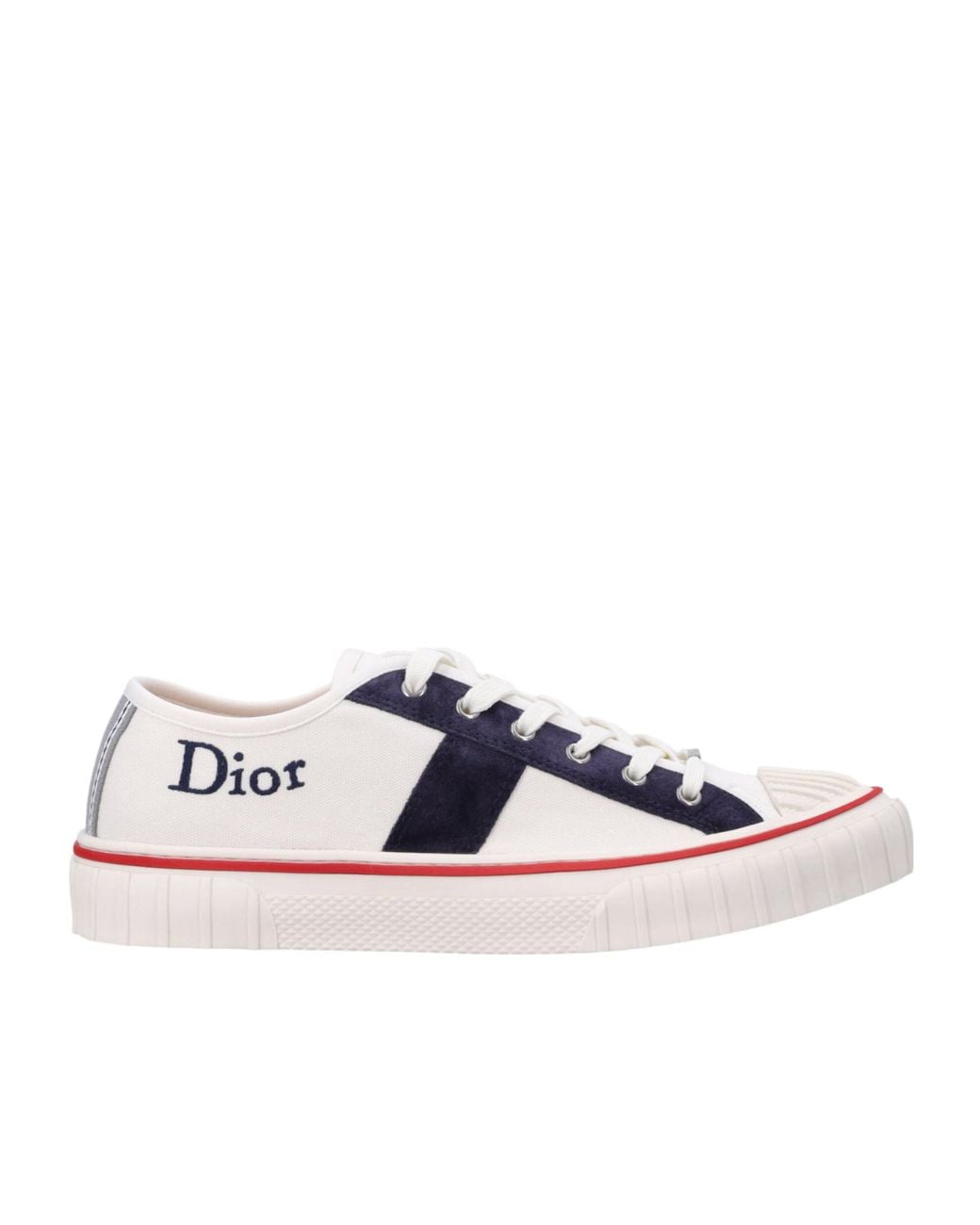 Dior Blue Hooper Low-Top Canvas Sneakers for men