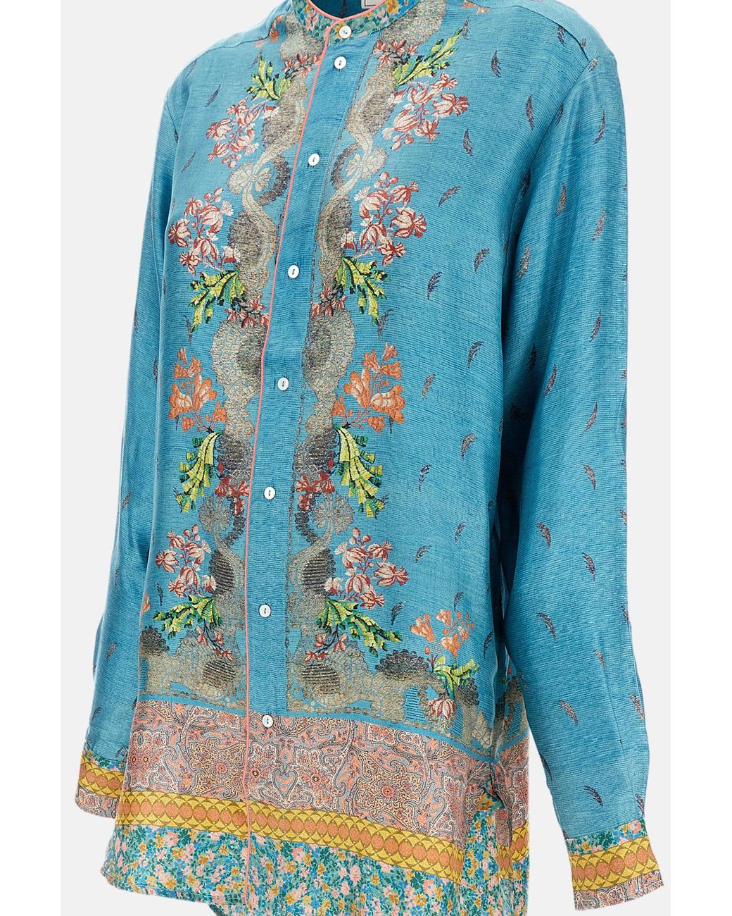 Pierre Louis Mascia Blue Long-Sleeved Shirt