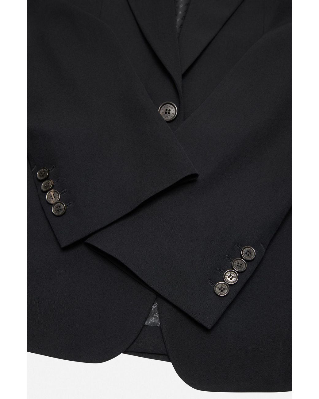 Acne Black Fitted Suit Jacket for men