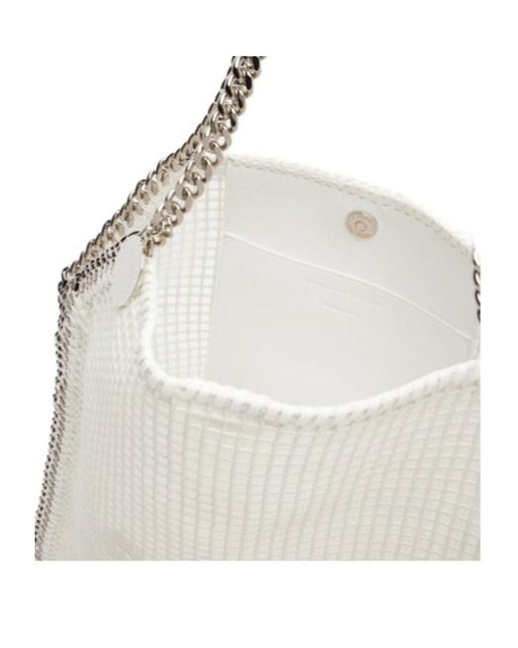 Stella McCartney White Falabella Medium Mesh Tote Bag