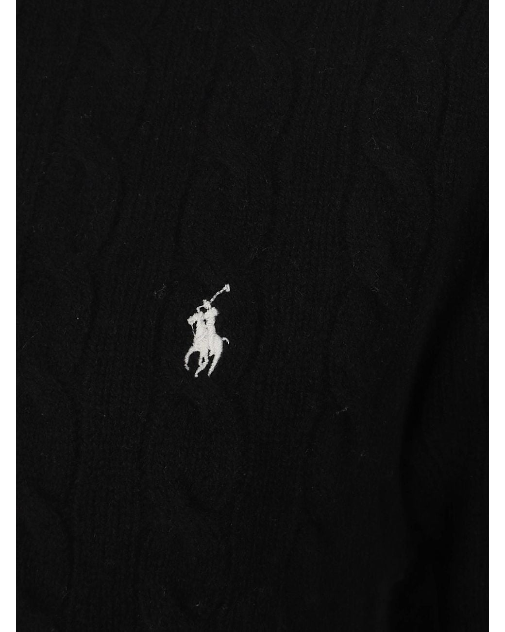 Polo Ralph Lauren Black Roll Neck Knitted Jumper