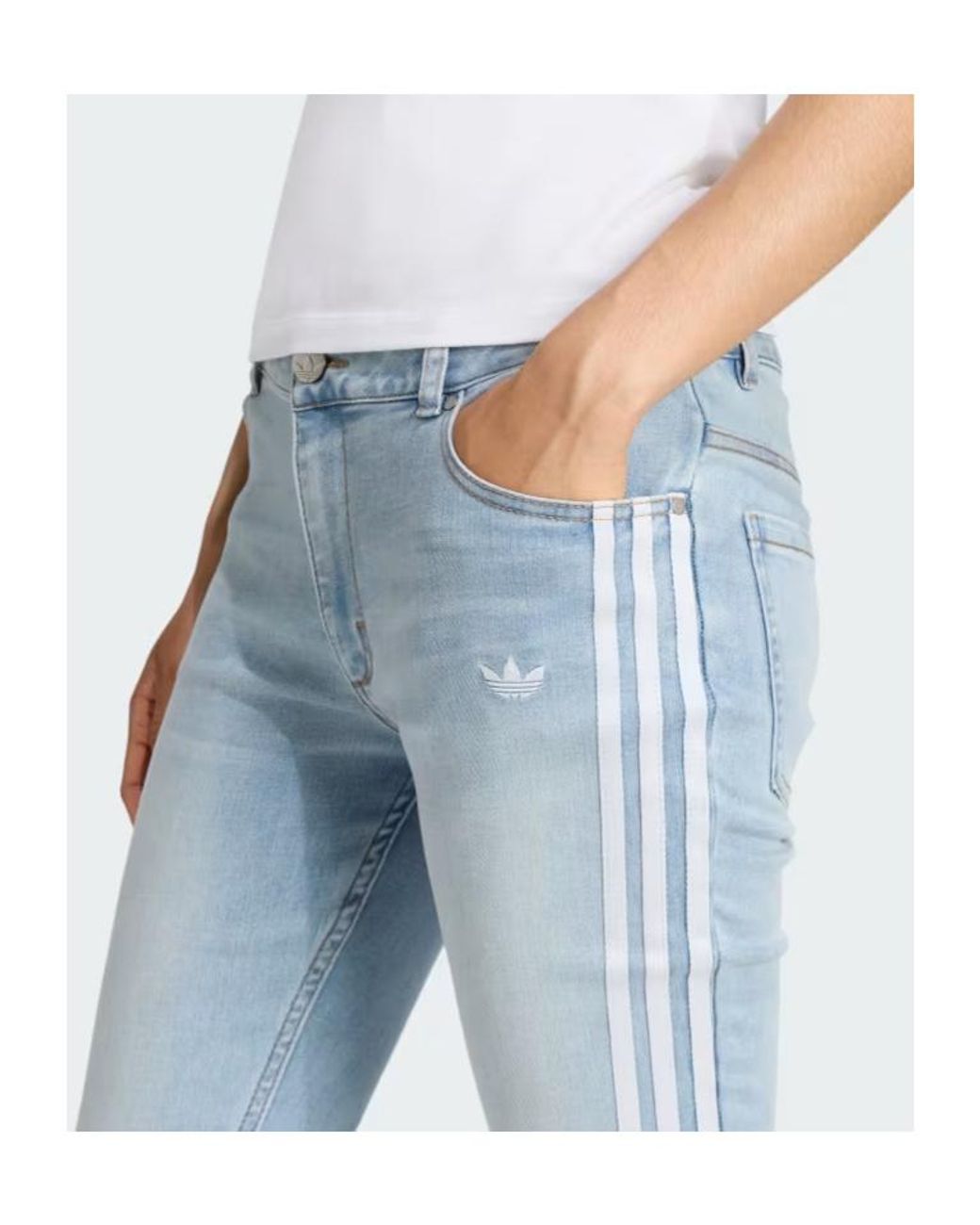 Adidas Originals Blue Flared Jeans