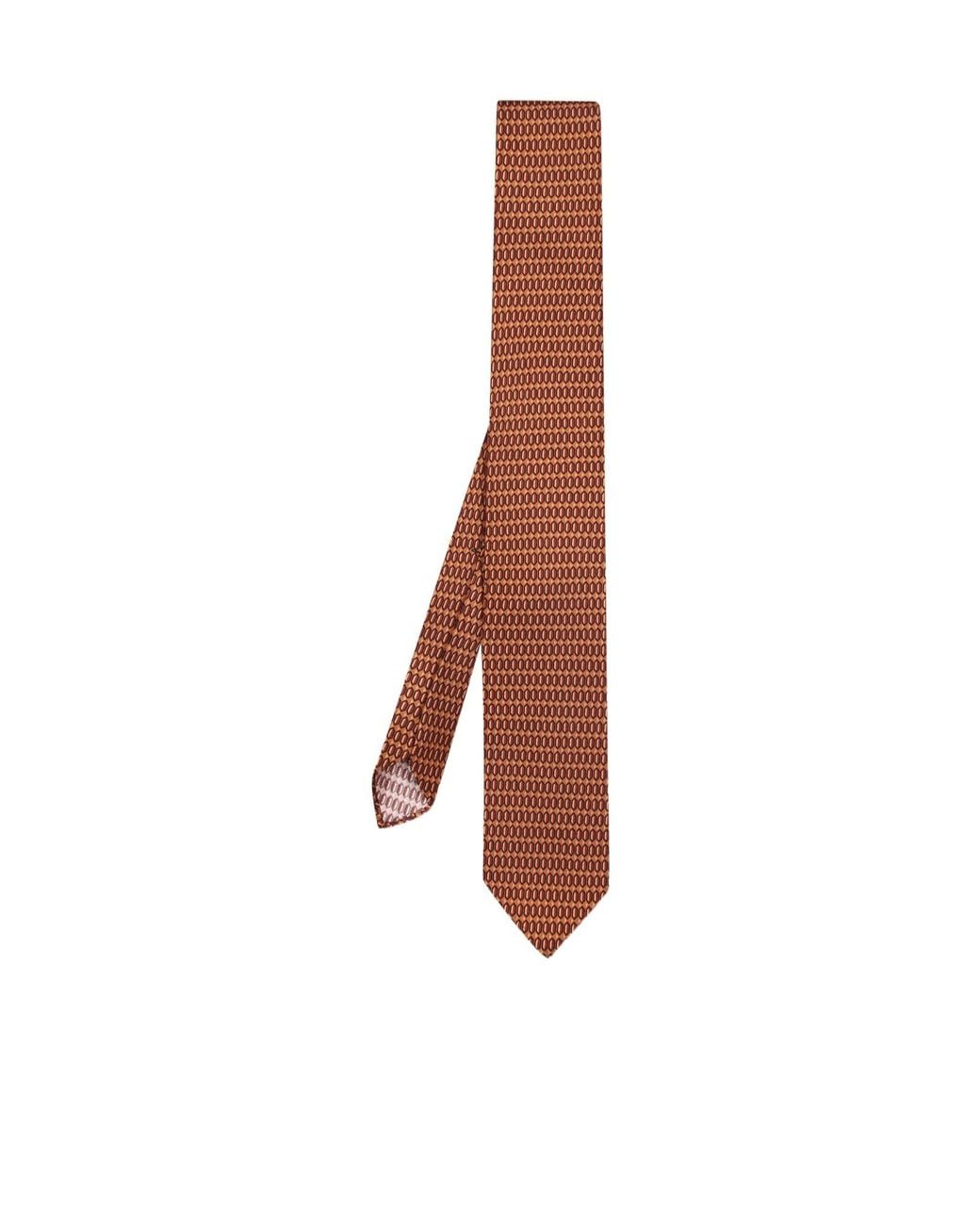 Lardini Brown Pointed-Tip Tie for men
