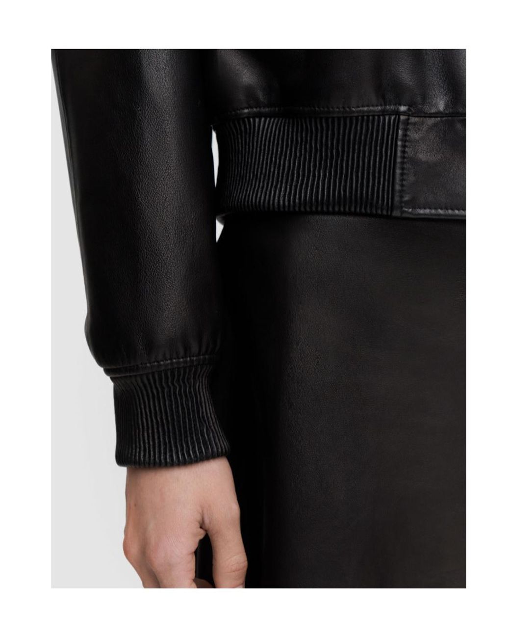 Joseph Black Quinn Soft Nappa Leather Jacket