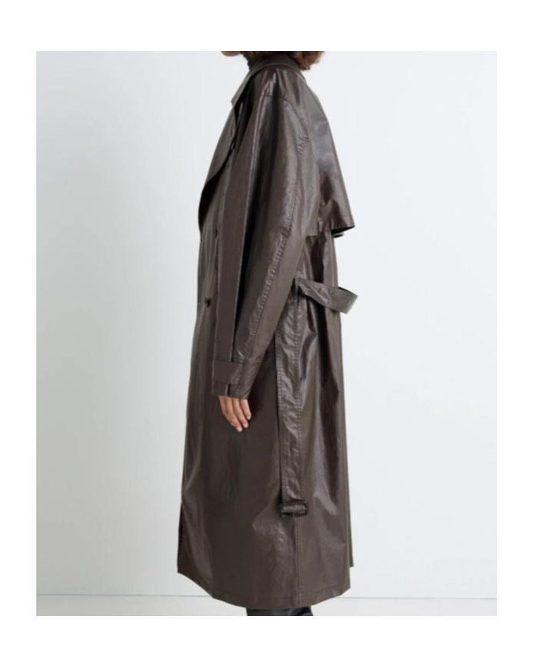 Lemaire Brown Belted Trench Coat