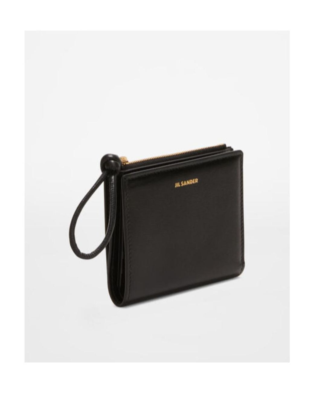 Jil Sander Black Logo Printed Bi-Fold Wallet