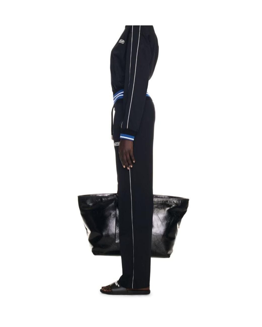 Off-White c/o Virgil Abloh Blue Drawstring Straight Leg Pants