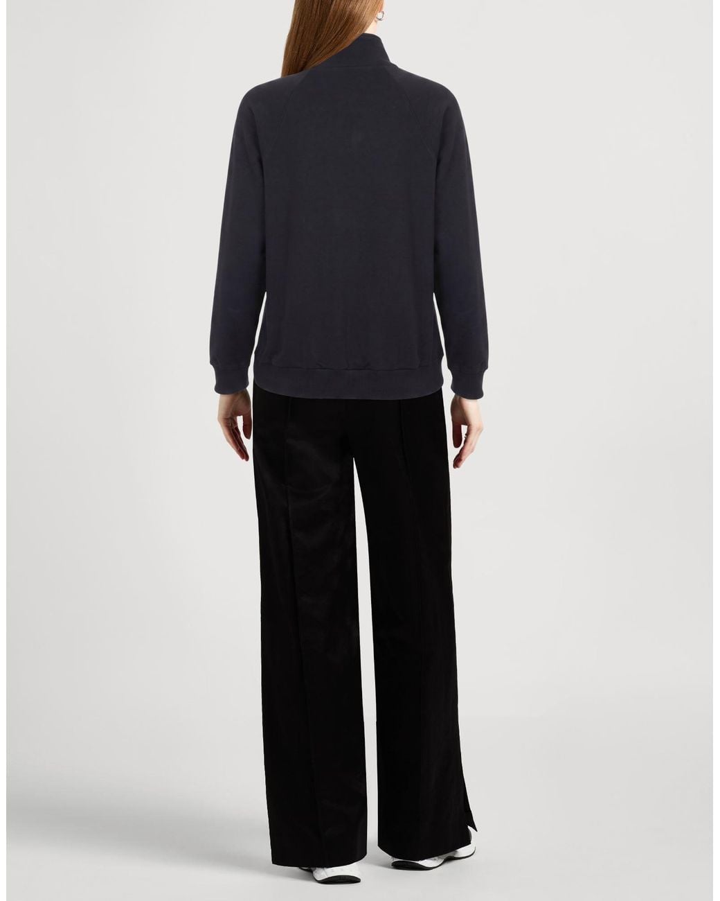 Dolce & Gabbana Blue Solid-Color Long-Sleeve Turtleneck Sweatshirt