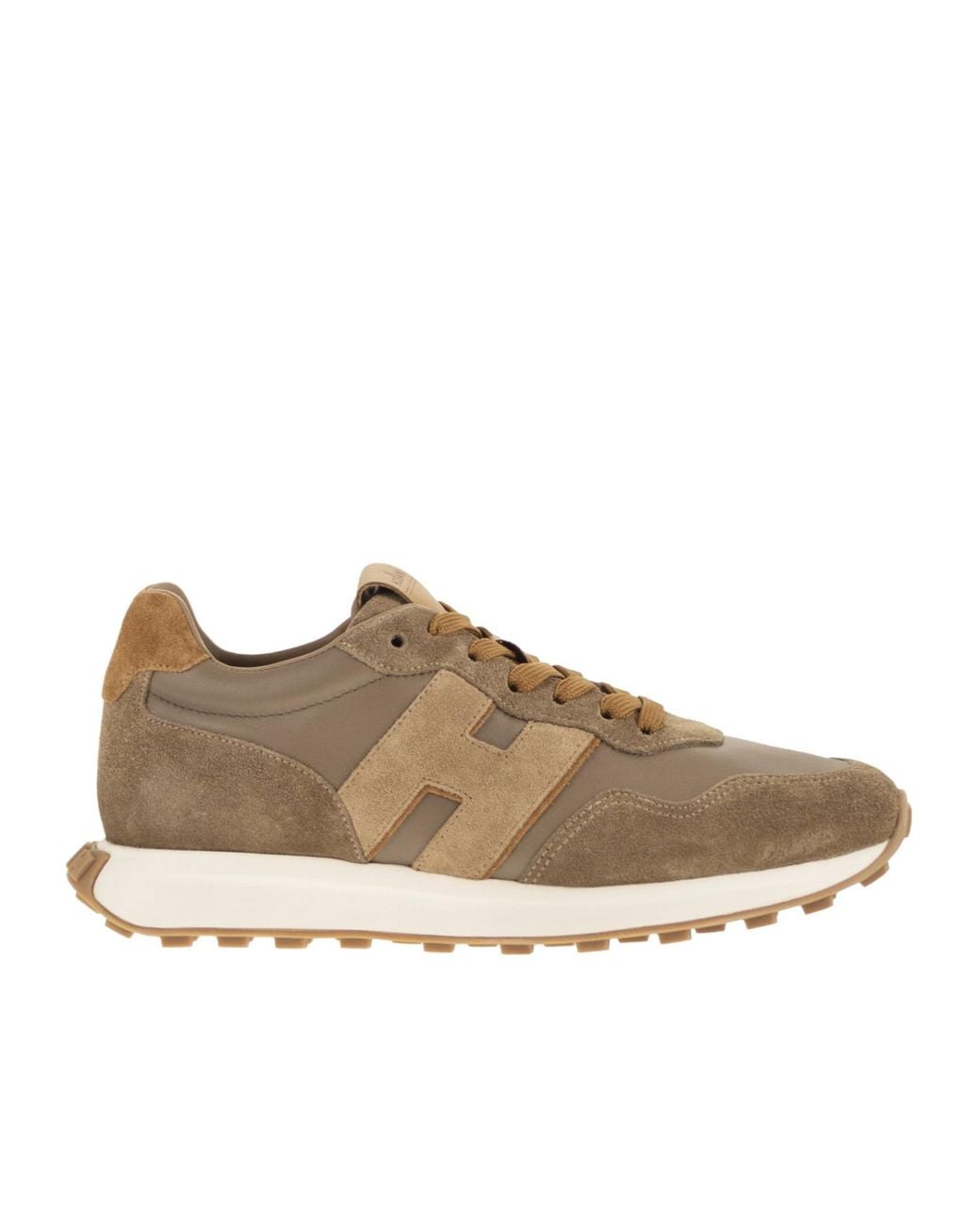 Hogan Brown Low Top Lace Up Sneakers for men