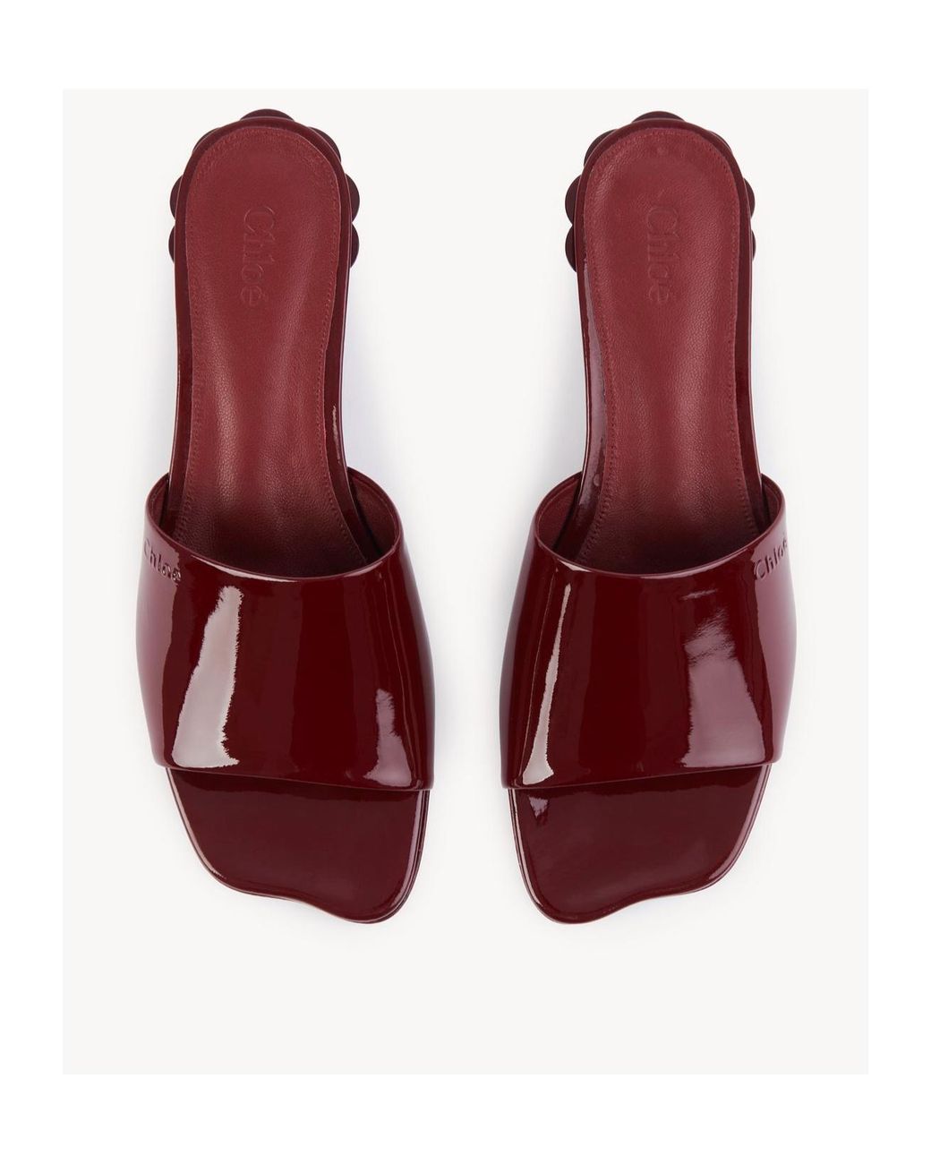 Chloé Purple Flower Mules