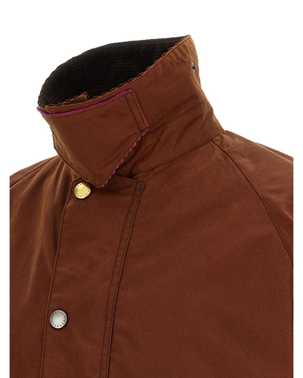Barbour Brown X Paul Smith Key Transport Waxed Jacket for men