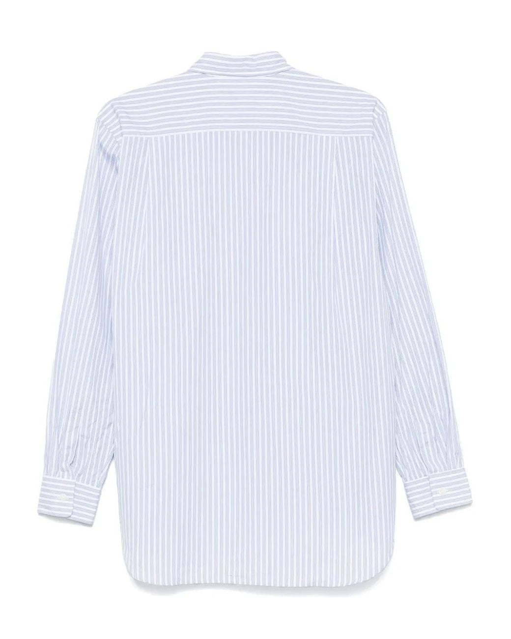 Comme des Garçons White Long-Sleeved Shirt for men
