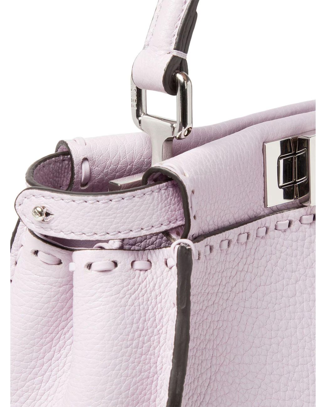 Fendi Pink Peekaboo Mini Top Handle Bag