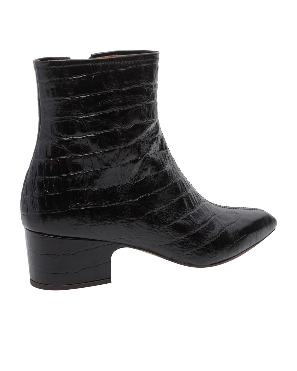 Chie Mihara Black Cumiya Mid-Heel Ankle Boots