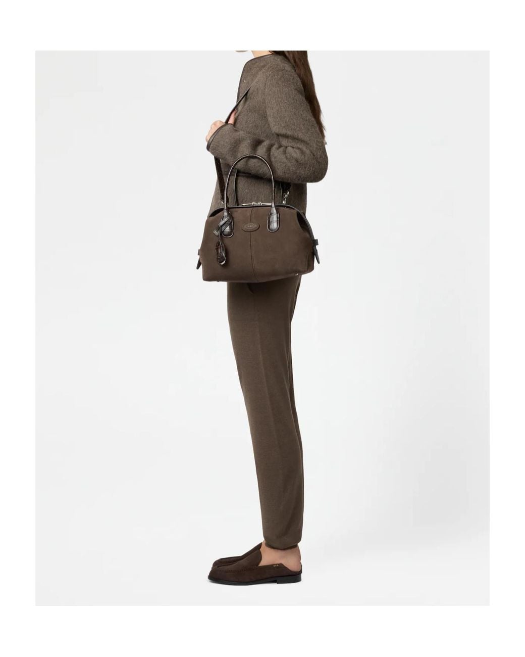 Tod's Brown Di Bag Bowling Bag