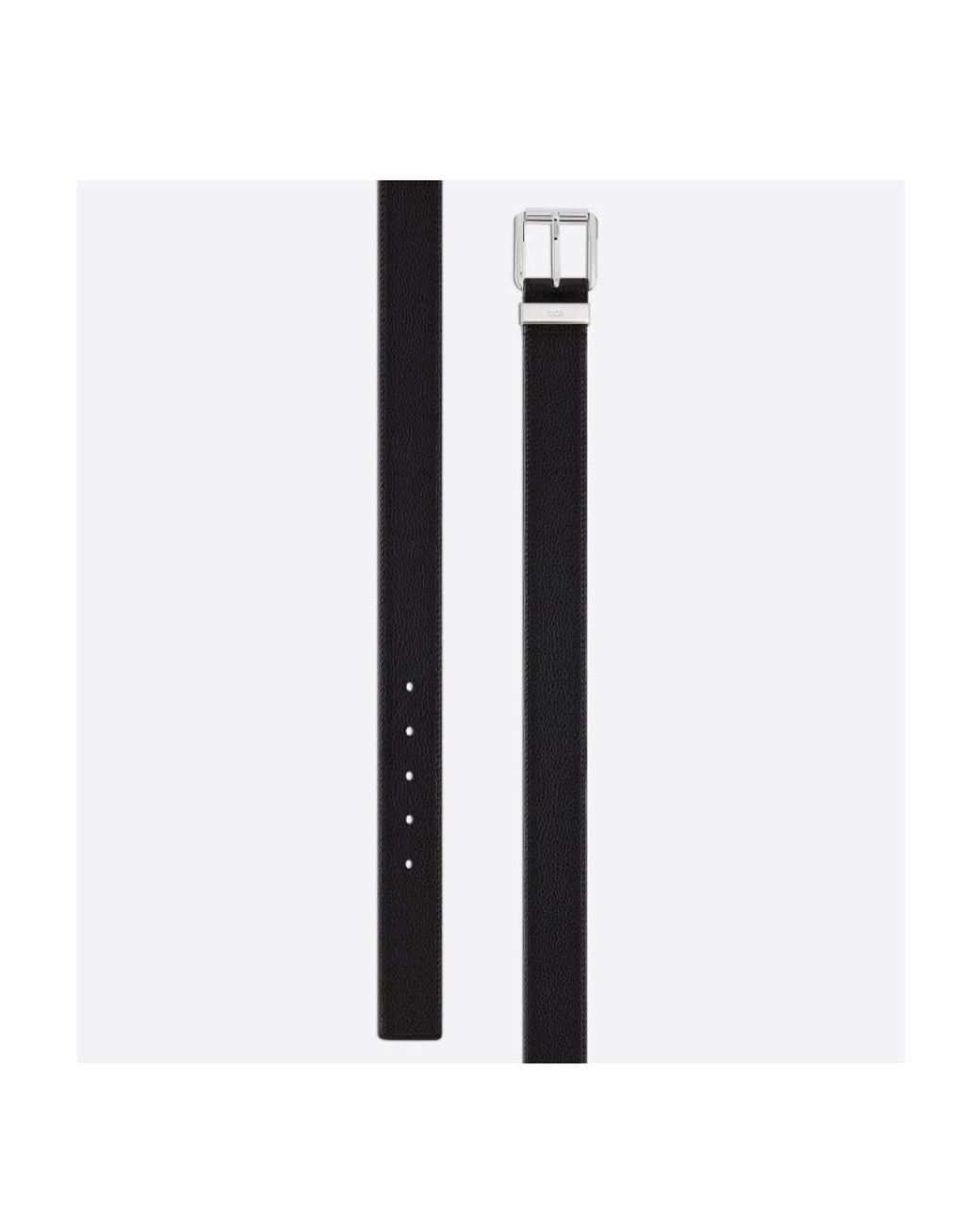 Dior White Homme Logo Printed Buckled Belt for men