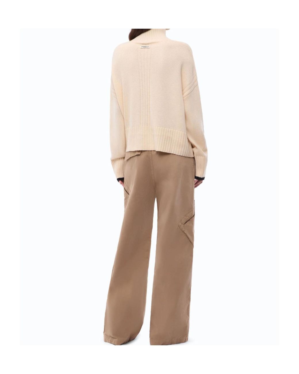 Pinko Natural Turtleneck Jumper