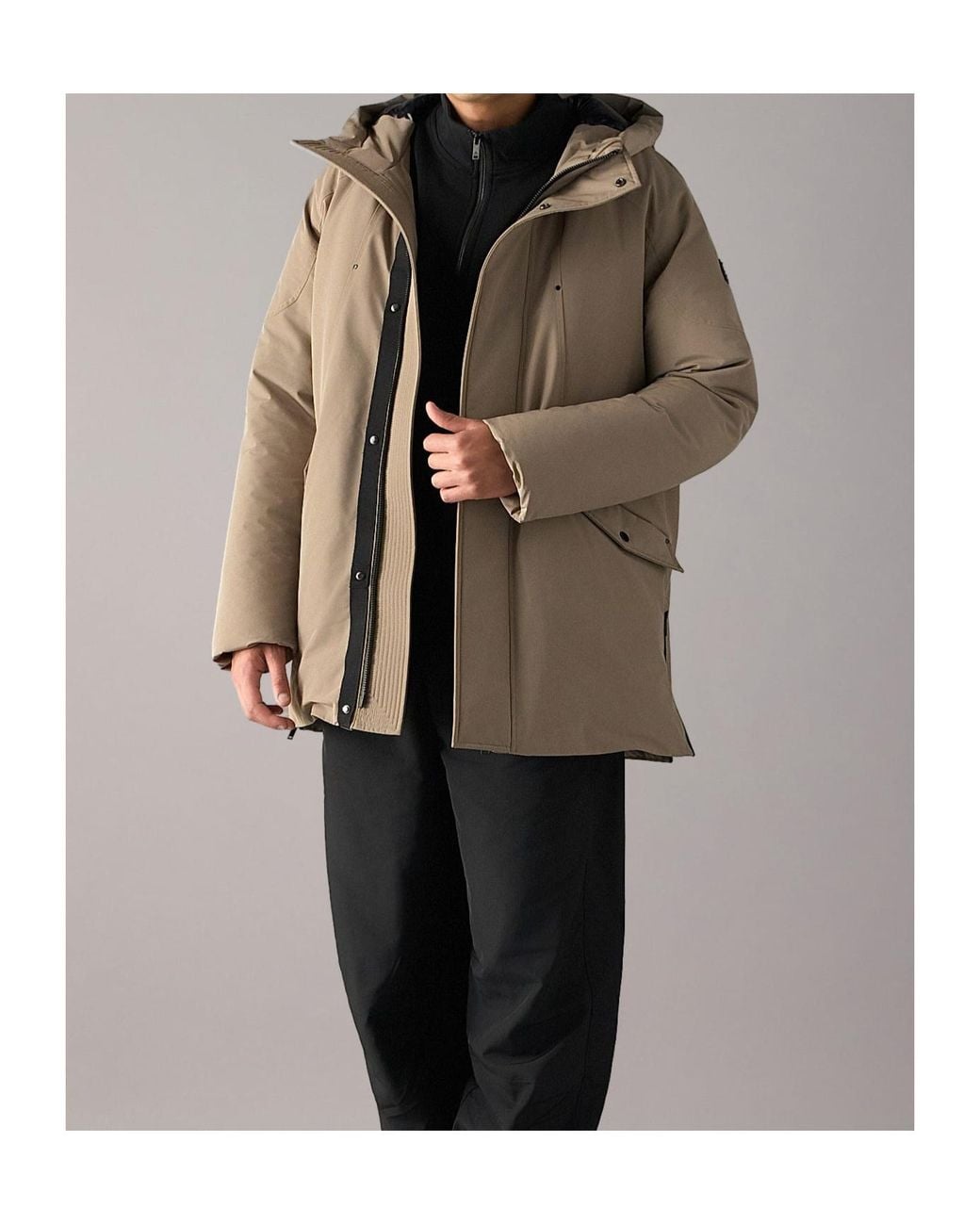 Moose Knuckles Brown West-Ed 3Q Down Jacket for men