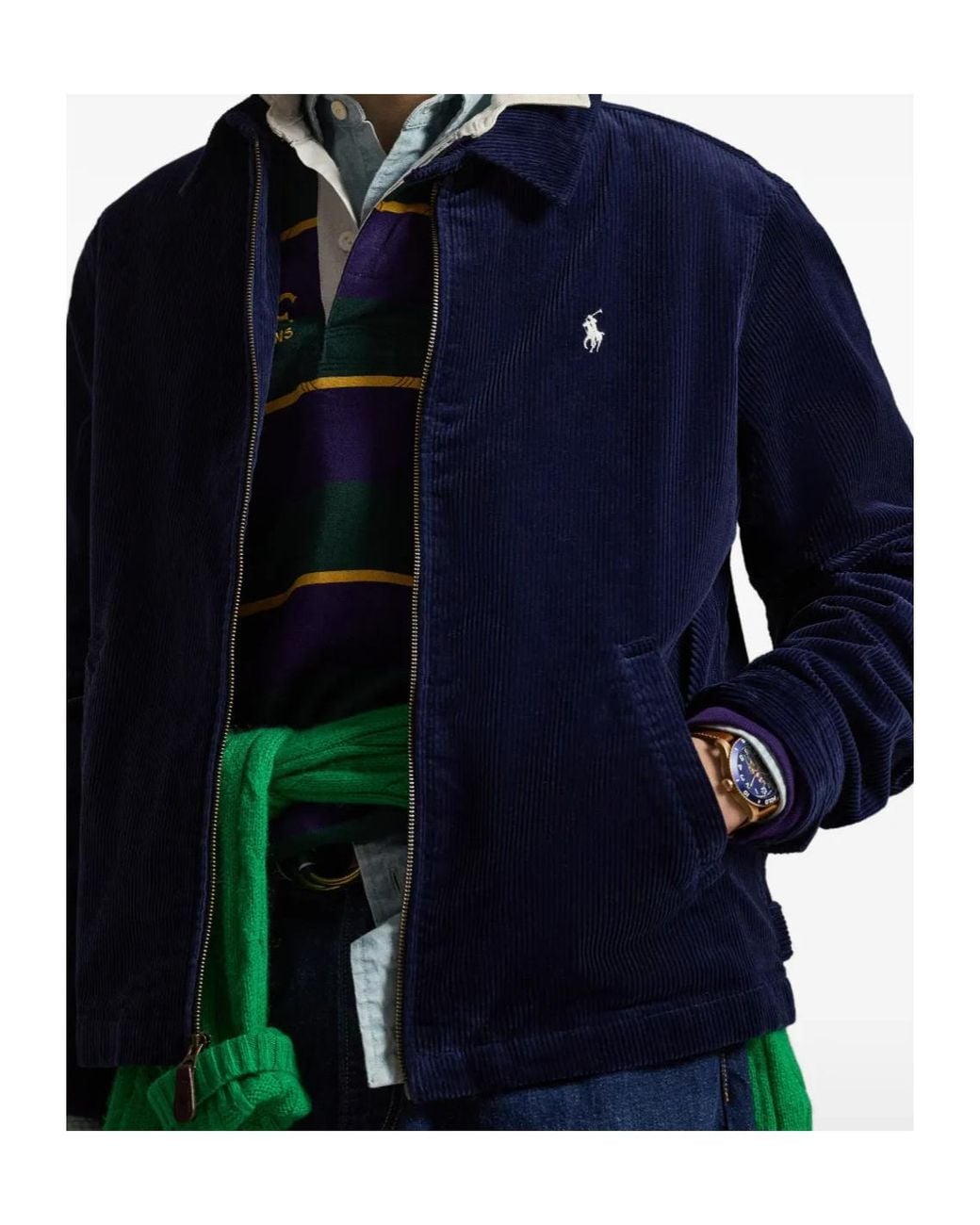Polo Ralph Lauren Blue Wynton Corduroy Jacket for men