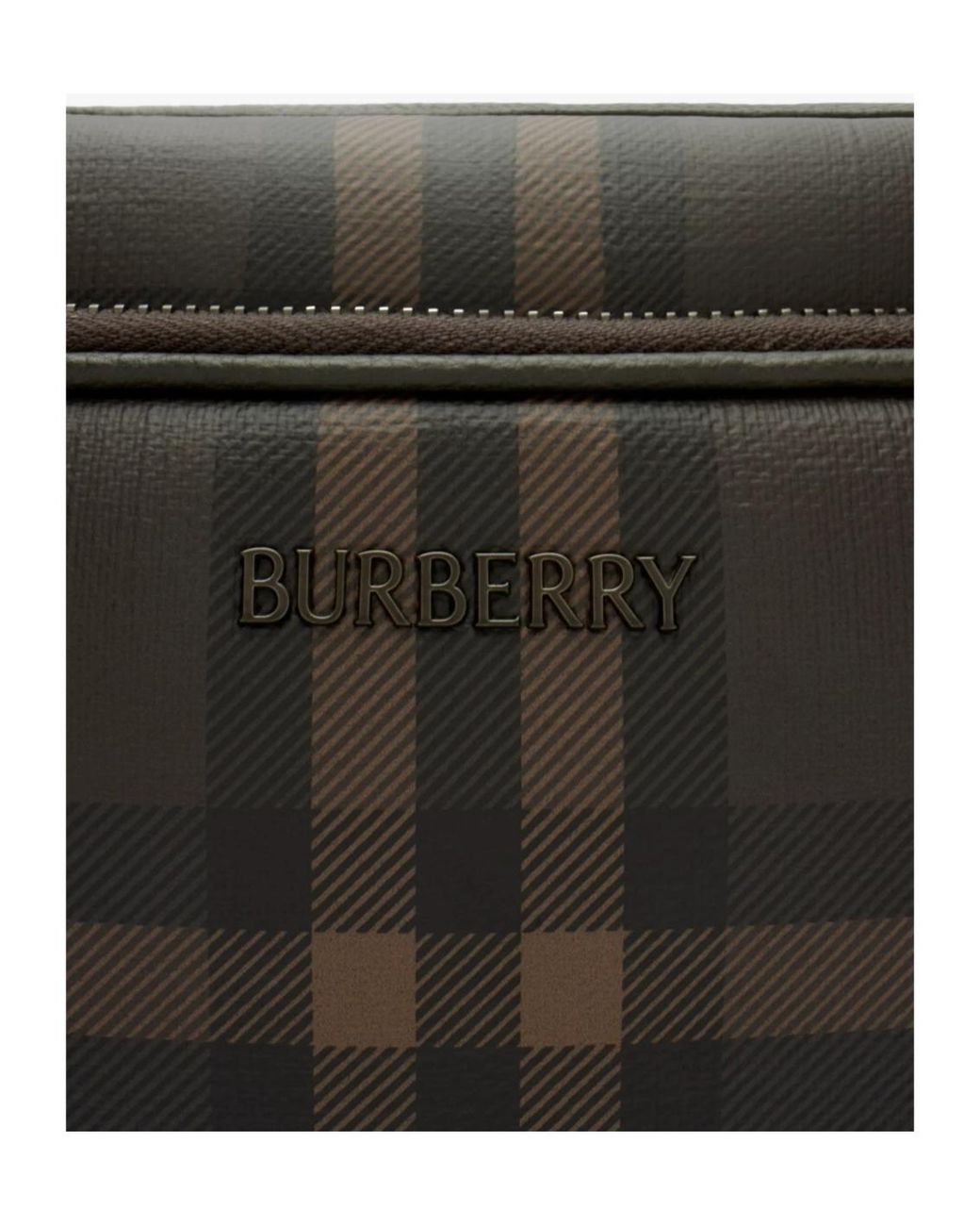 Burberry Black City Check Pocket Crossbody Bag for men