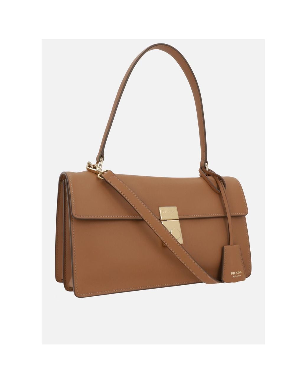 Prada Brown Soft Sound Shoulder Bag