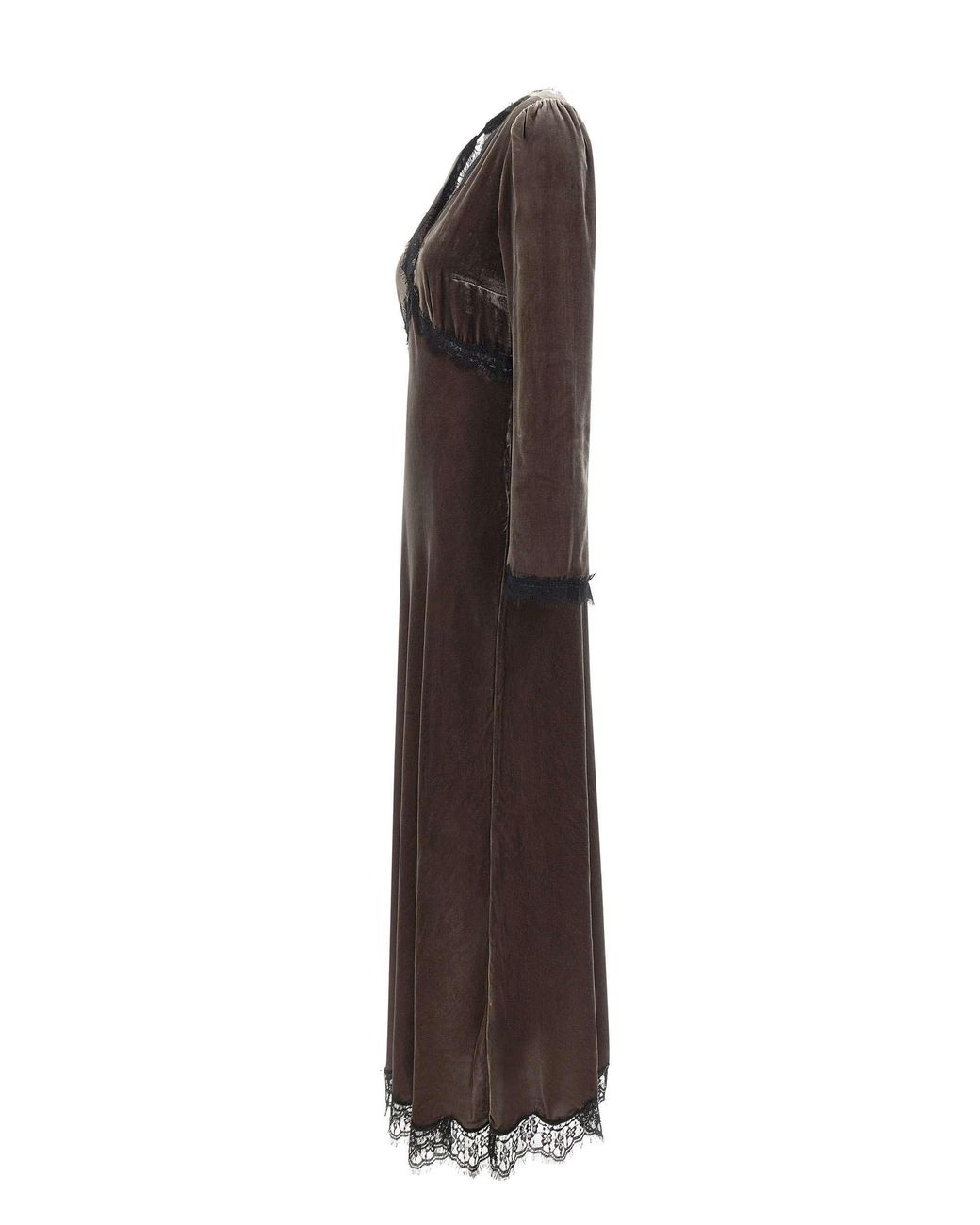 Rixo Brown Alesha Long Dress