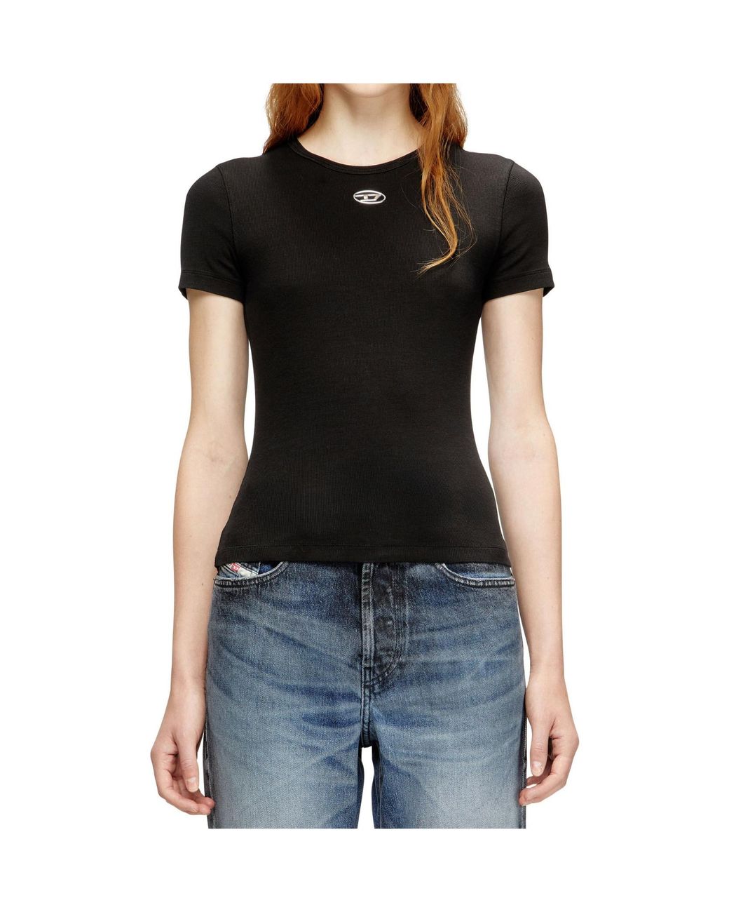 DIESEL Black T-Ele-Long-Od T-Shirt