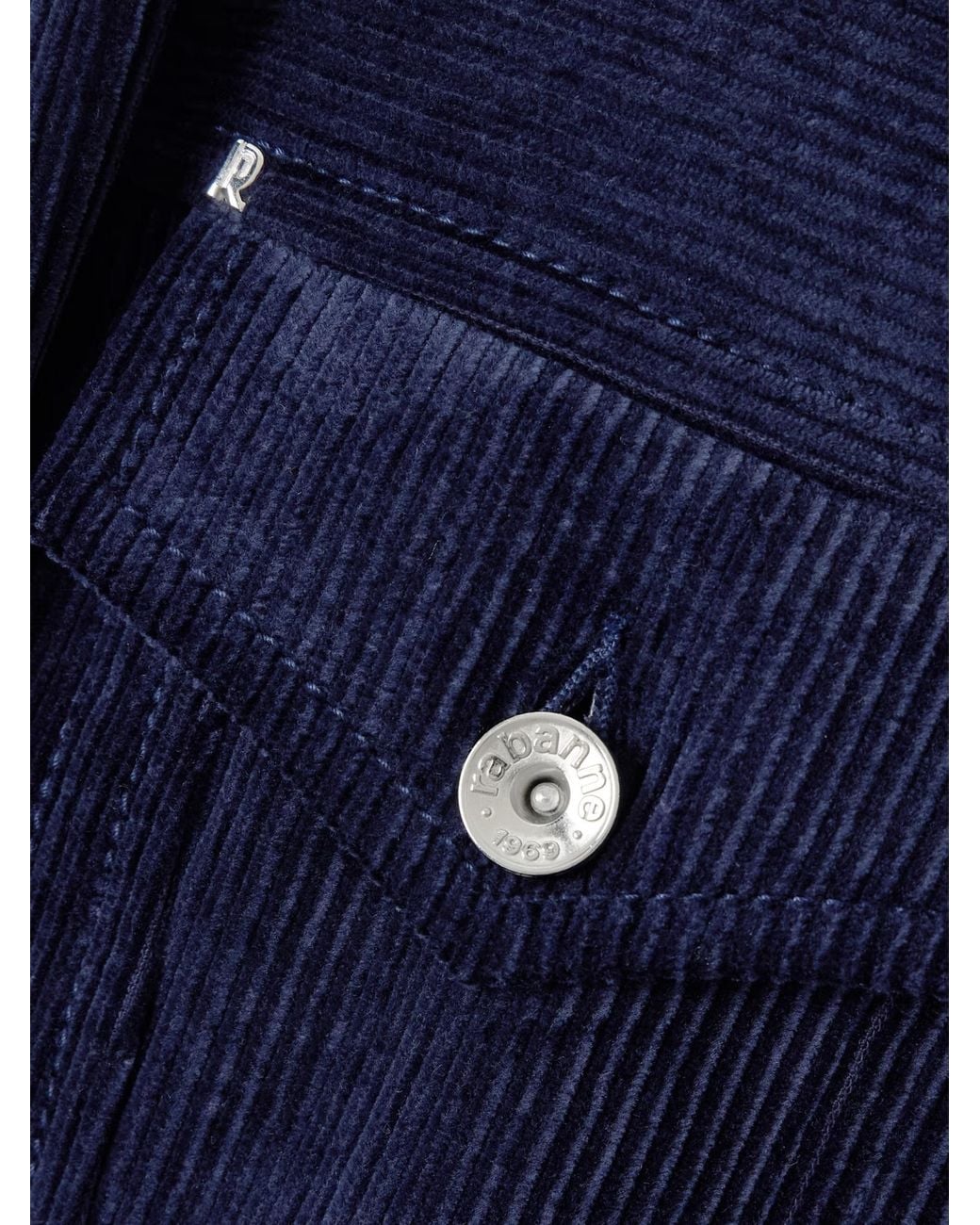 Rabanne Blue Corduroy Jacket
