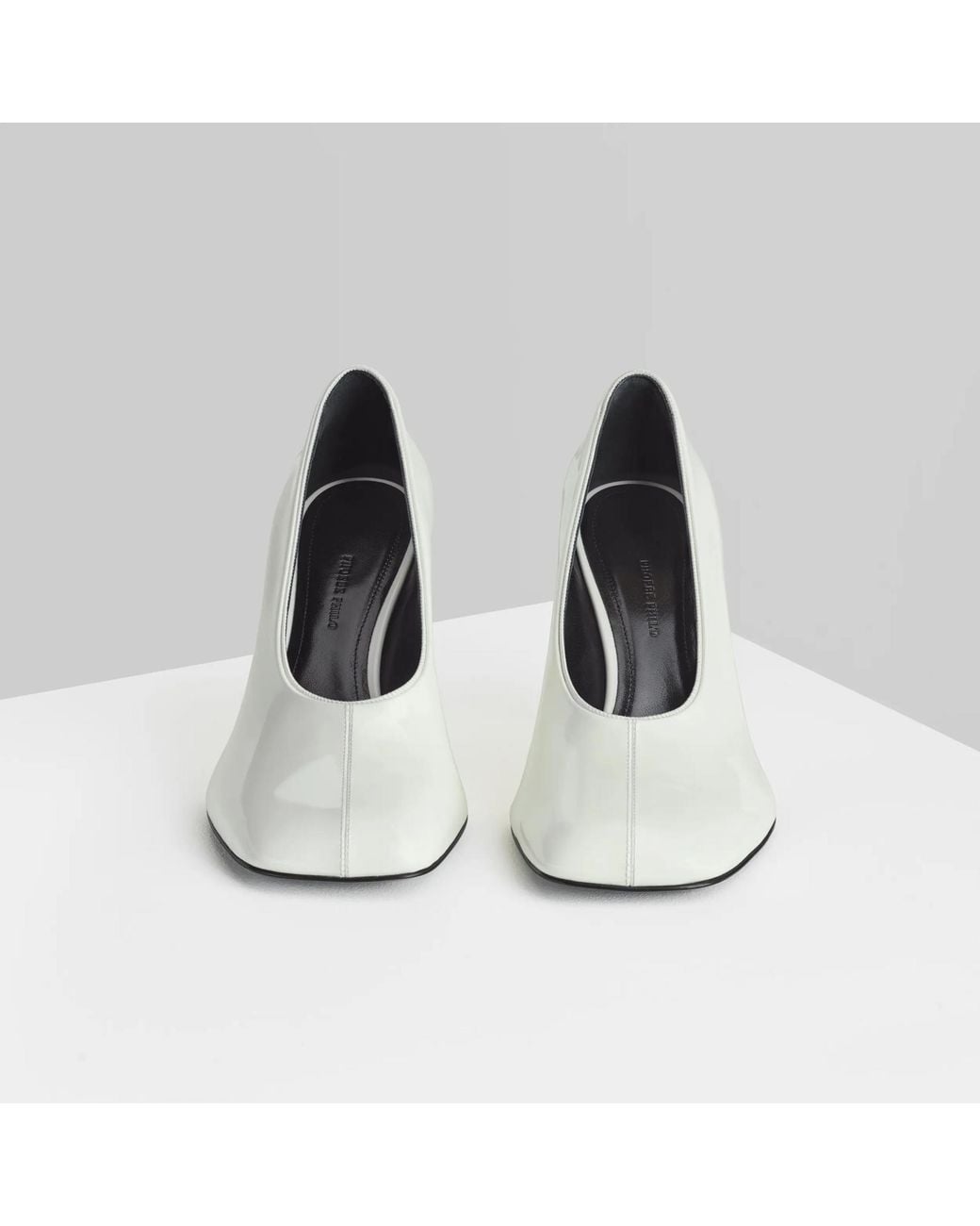Phoebe Philo White Soft High Heels