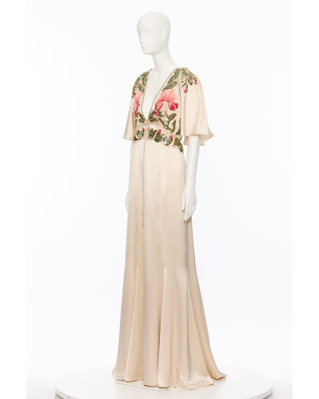 Valentino White V-Neck Dress