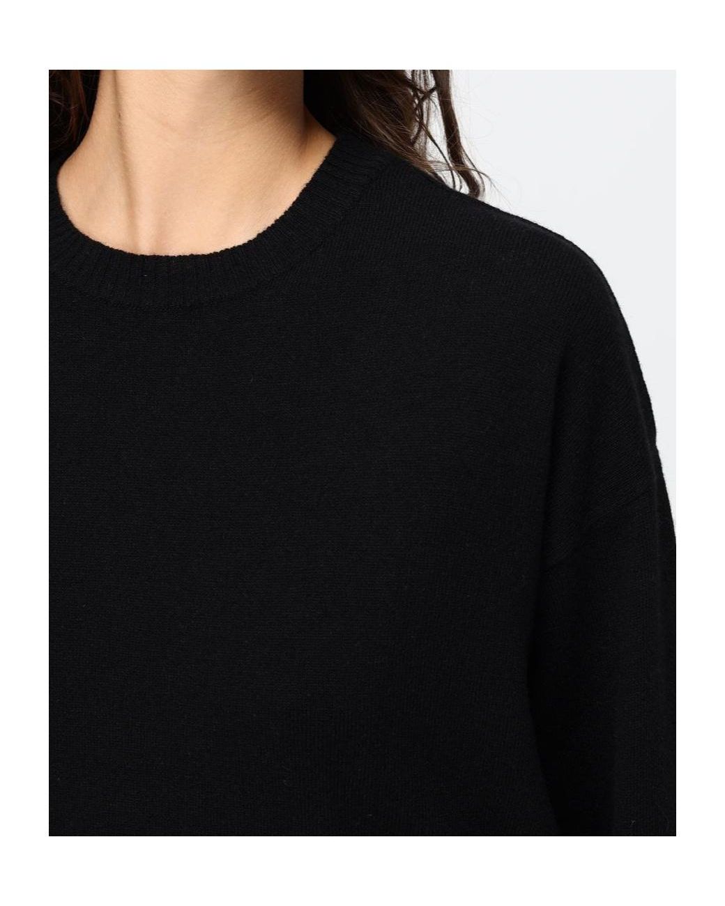 Woolrich Black Cozy Crew Neck Sweater