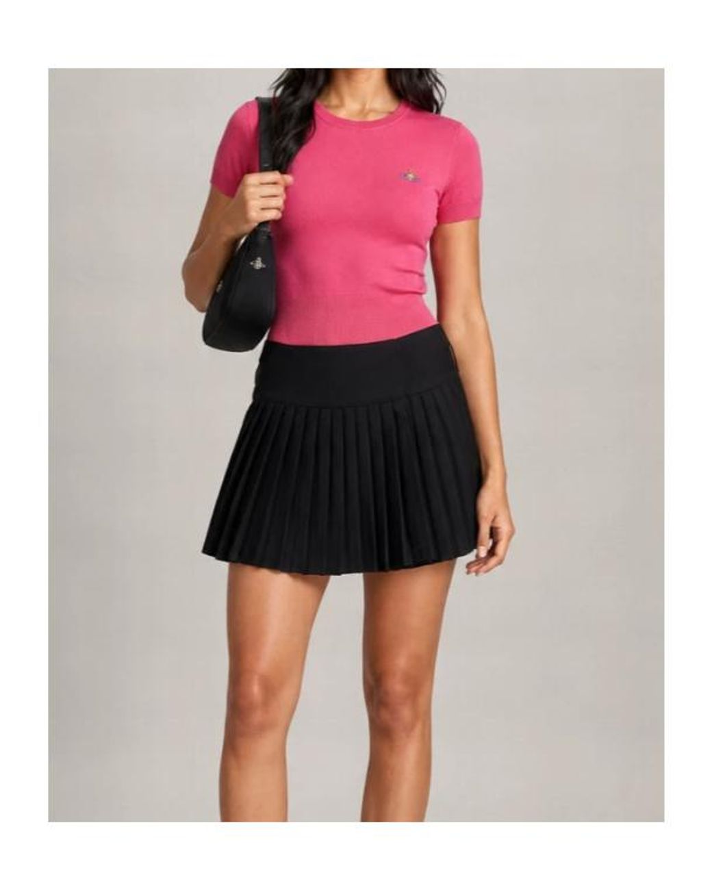 Vivienne Westwood Pink Orb Embroidered Knit Top