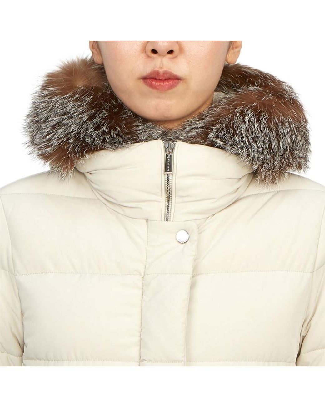 Moorer Natural Zagarakn Hooded Padded Coat
