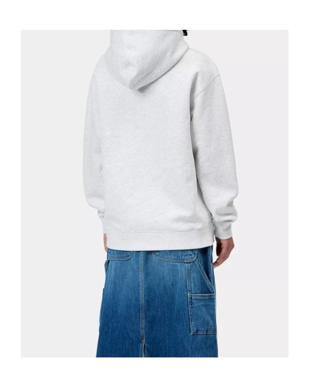 Carhartt White Logo-Embroidered Hoodie