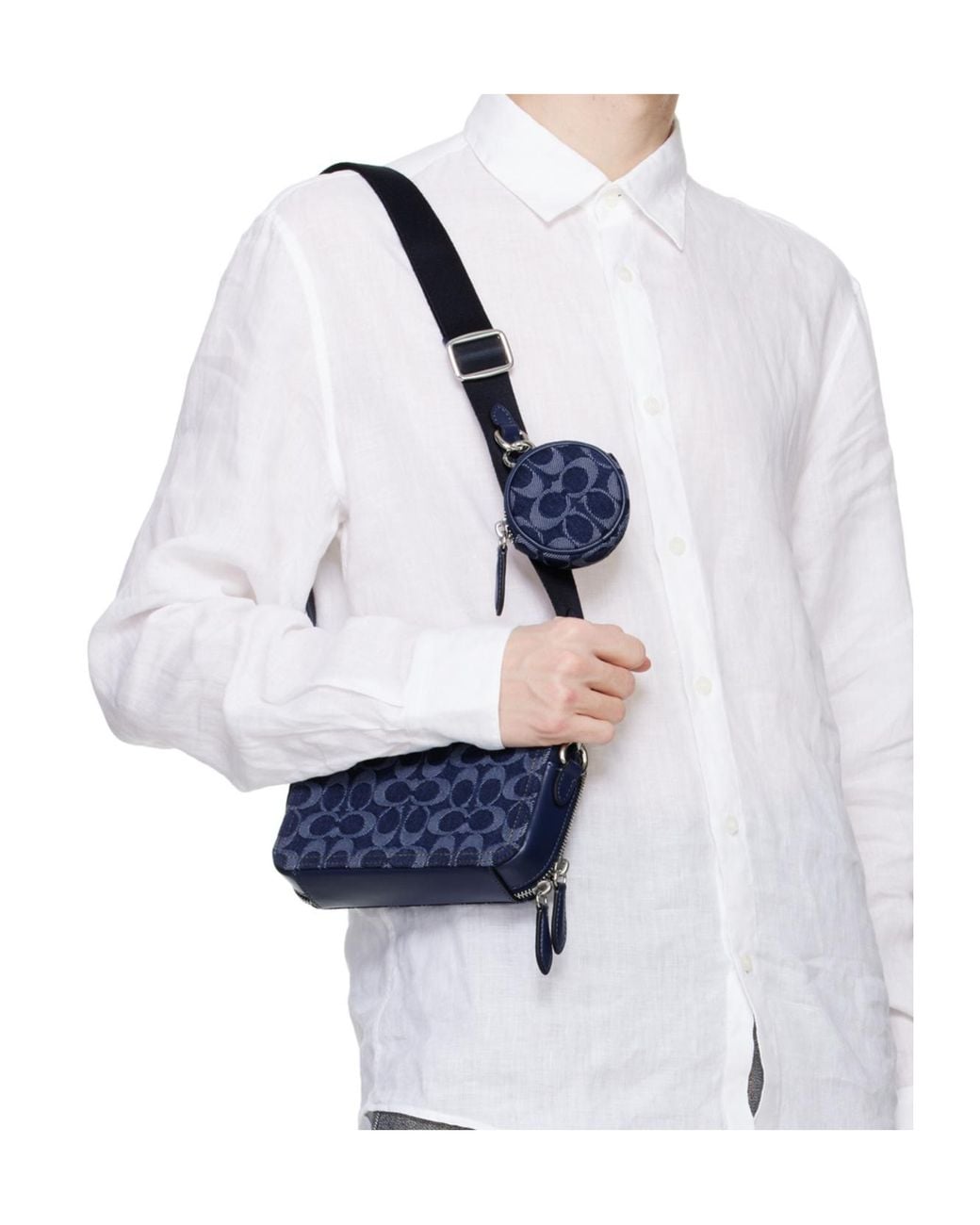 COACH Blue Charter Slim Crossbody Bag for men